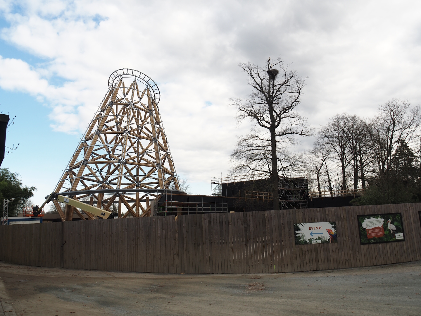 New entrance construction, 2025-03-23