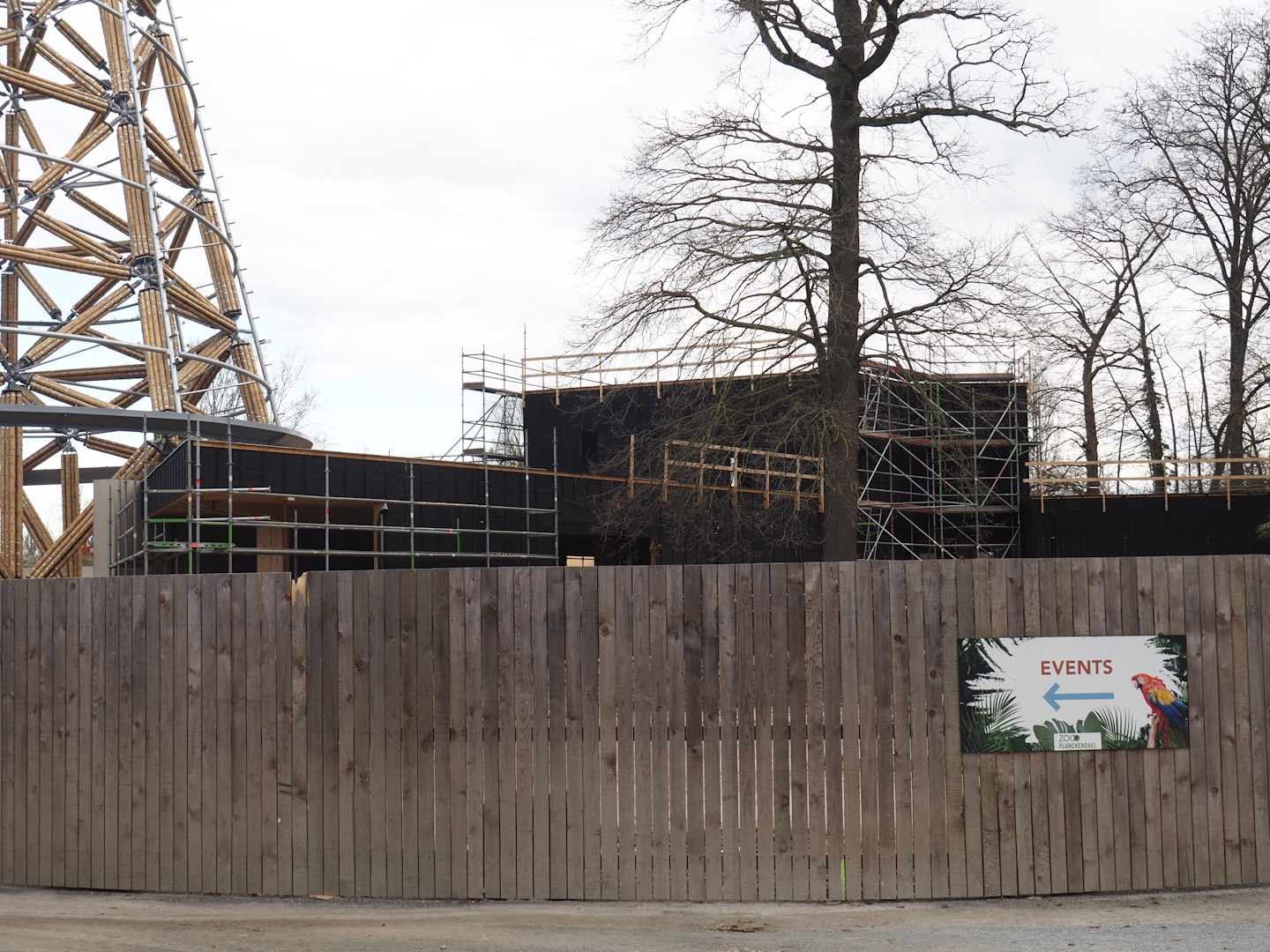 New entrance construction, 2025-03-23