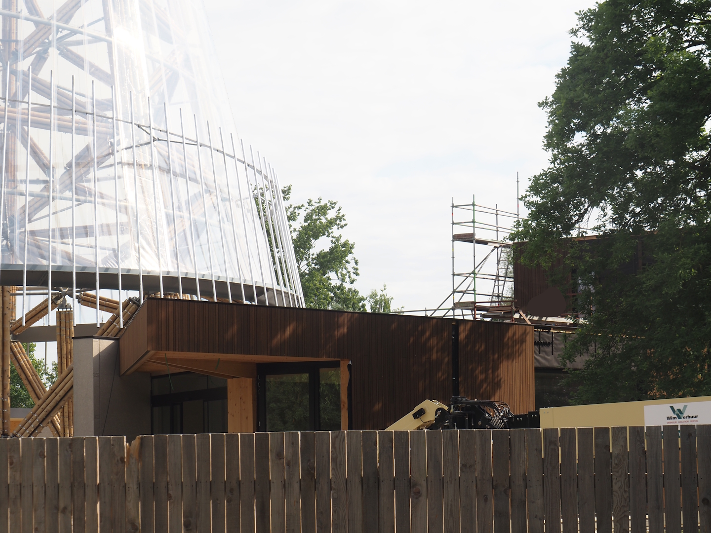 New entrance construction, 2025-06-03