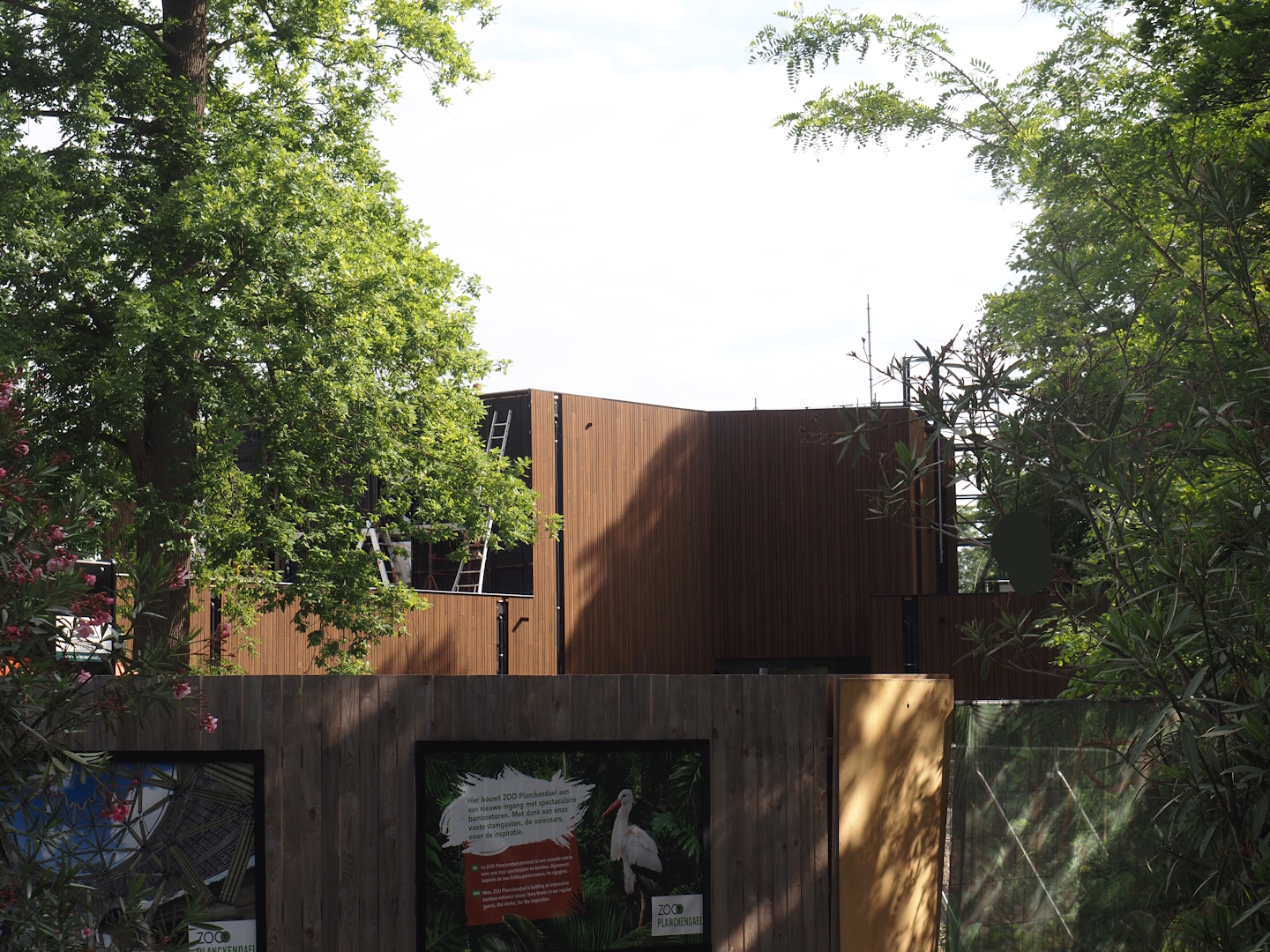 New entrance construction, 2025-06-03