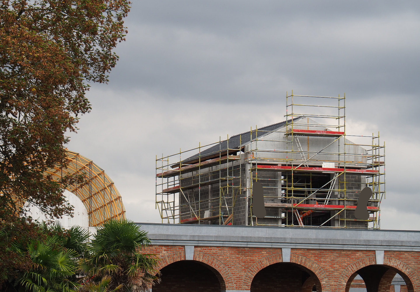 New entrance construction site, 2022-09-15