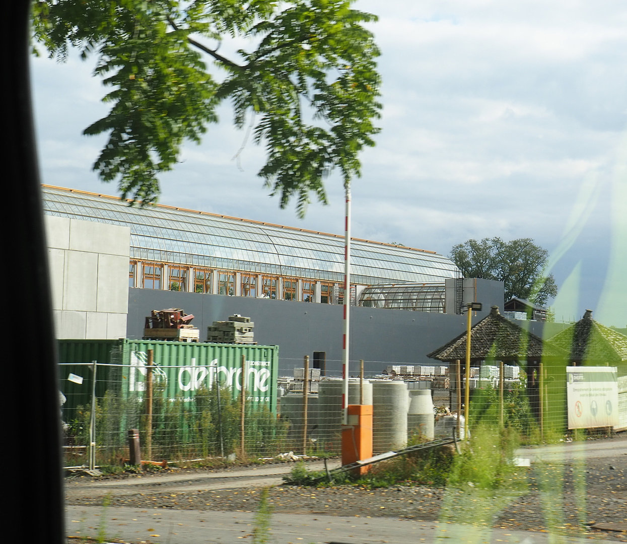 New entrance construction site, 2022-09-15