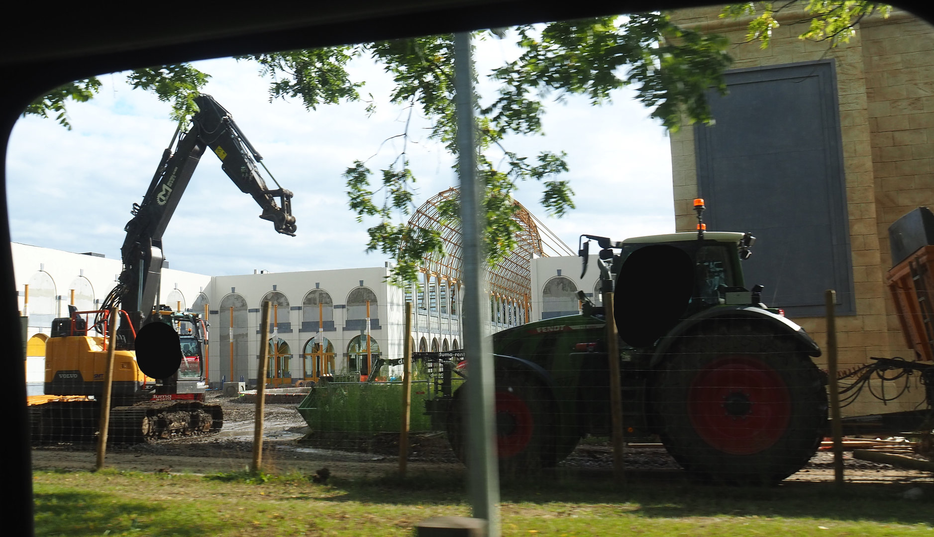 New entrance construction site, 2022-09-15