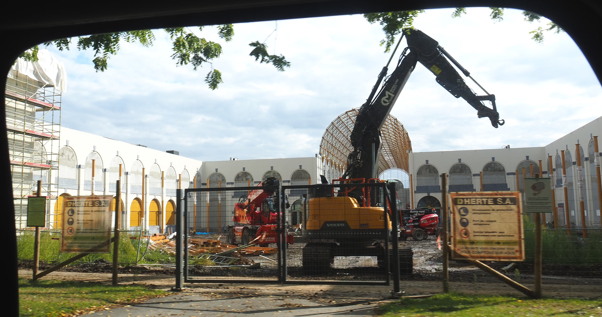 New entrance construction site, 2022-09-15