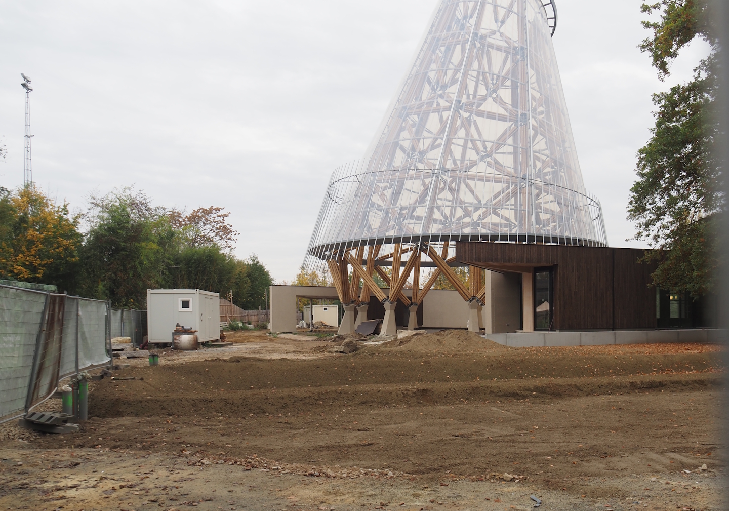 New entrance construction site, 2025-10-19