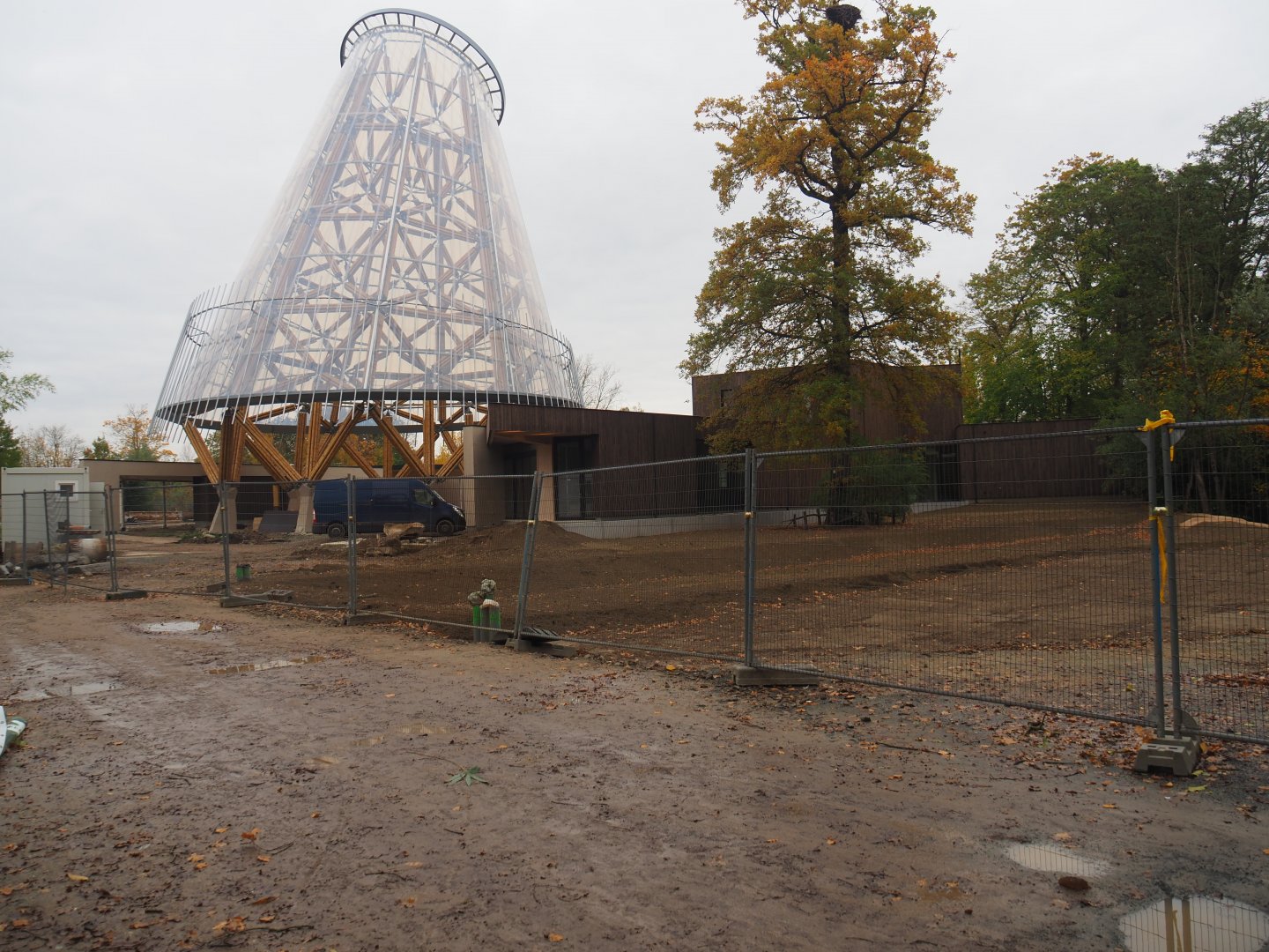 New entrance construction site, 2025-10-29