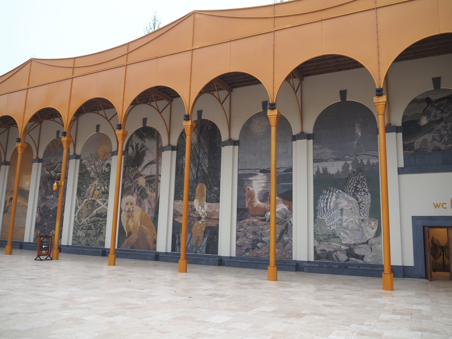 New entrance - Large animal mosaics, 2023-05-15