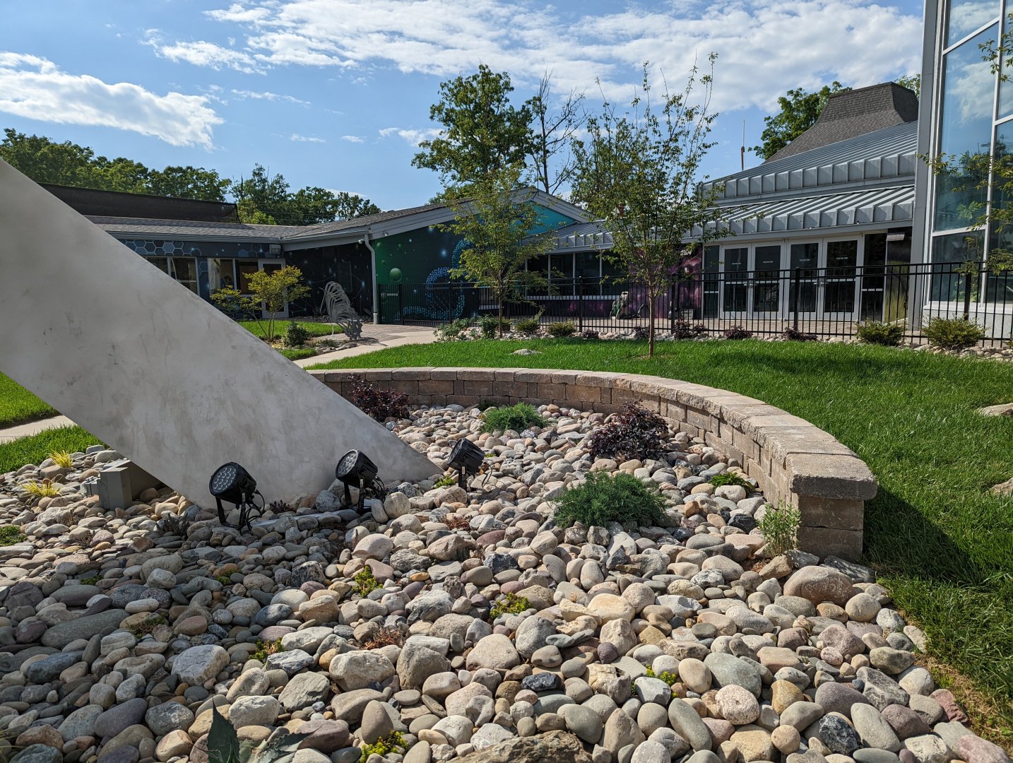 New entrance plaza renovations