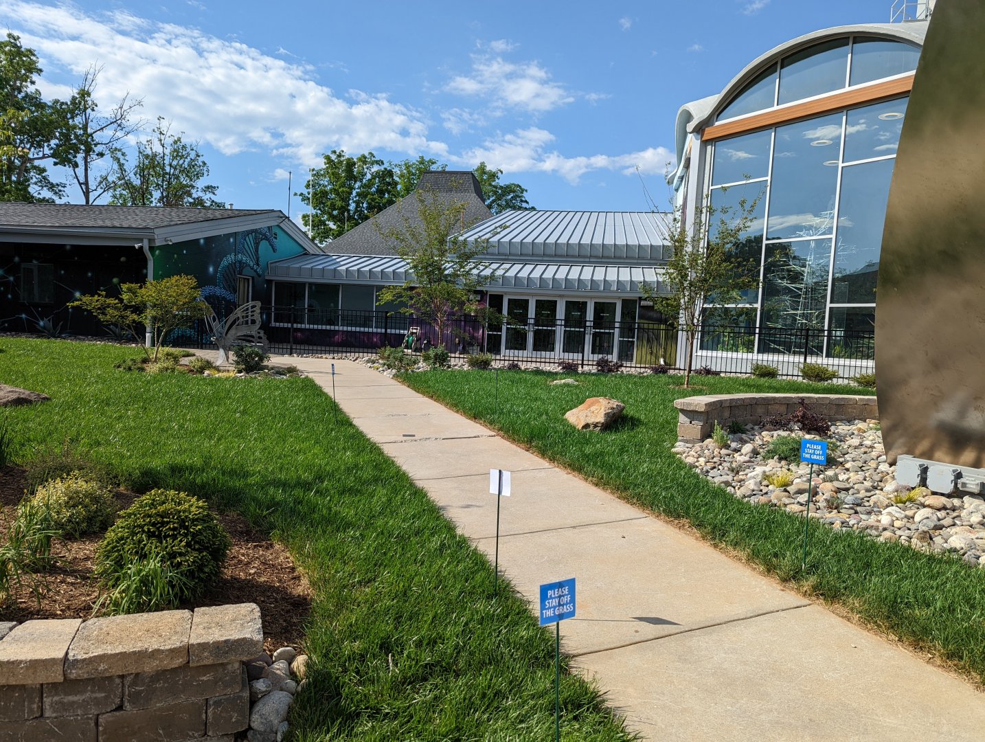 New entrance plaza renovations