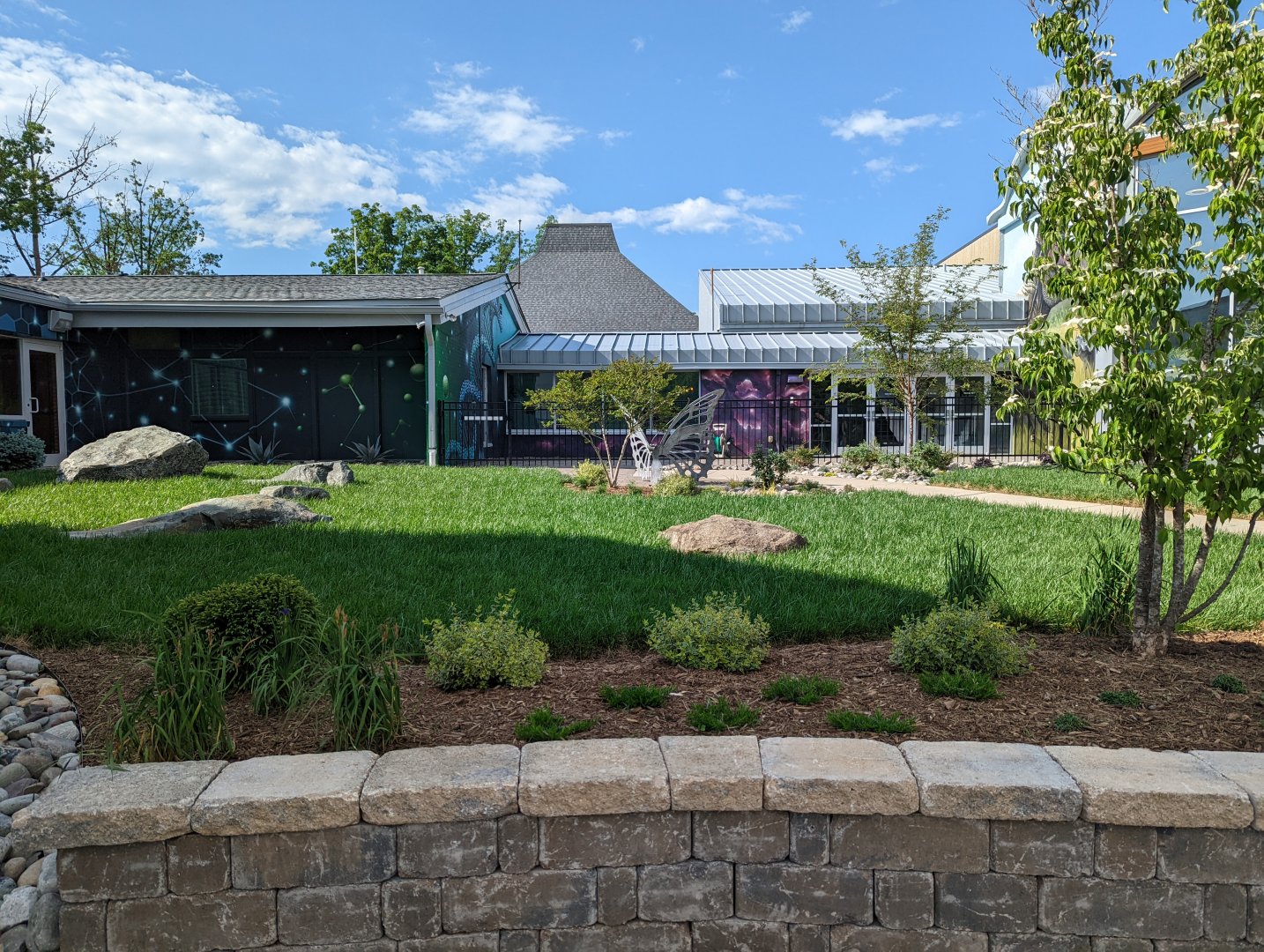 New entrance plaza renovations