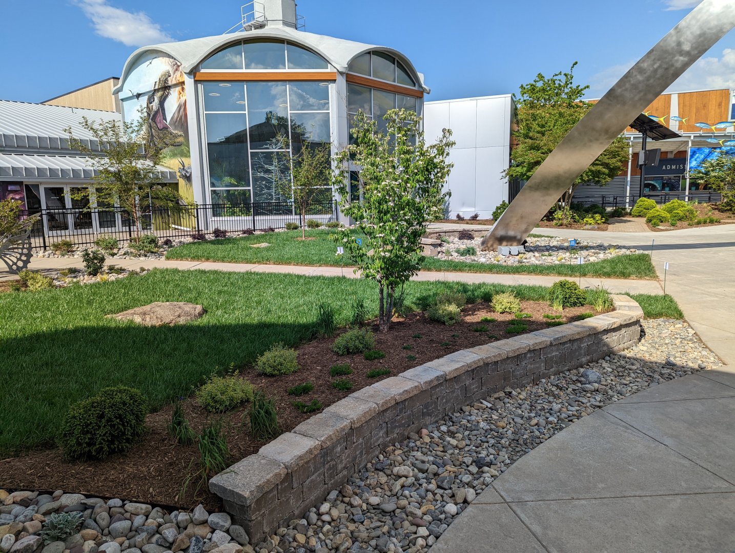 New entrance plaza renovations