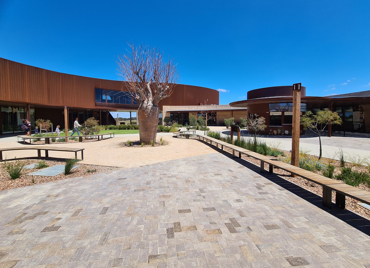 New Entrance's central plaza