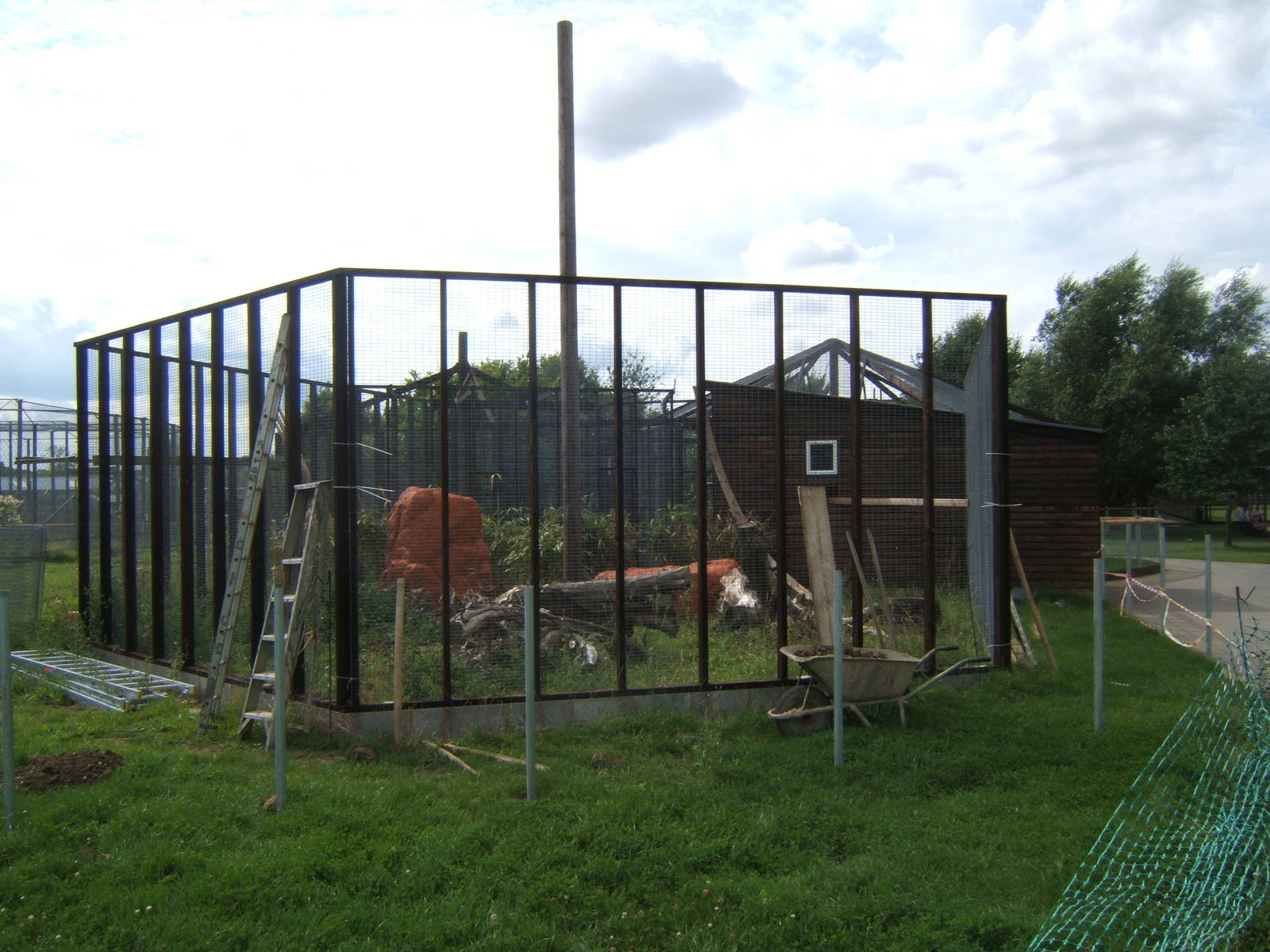 New exhibit construction work