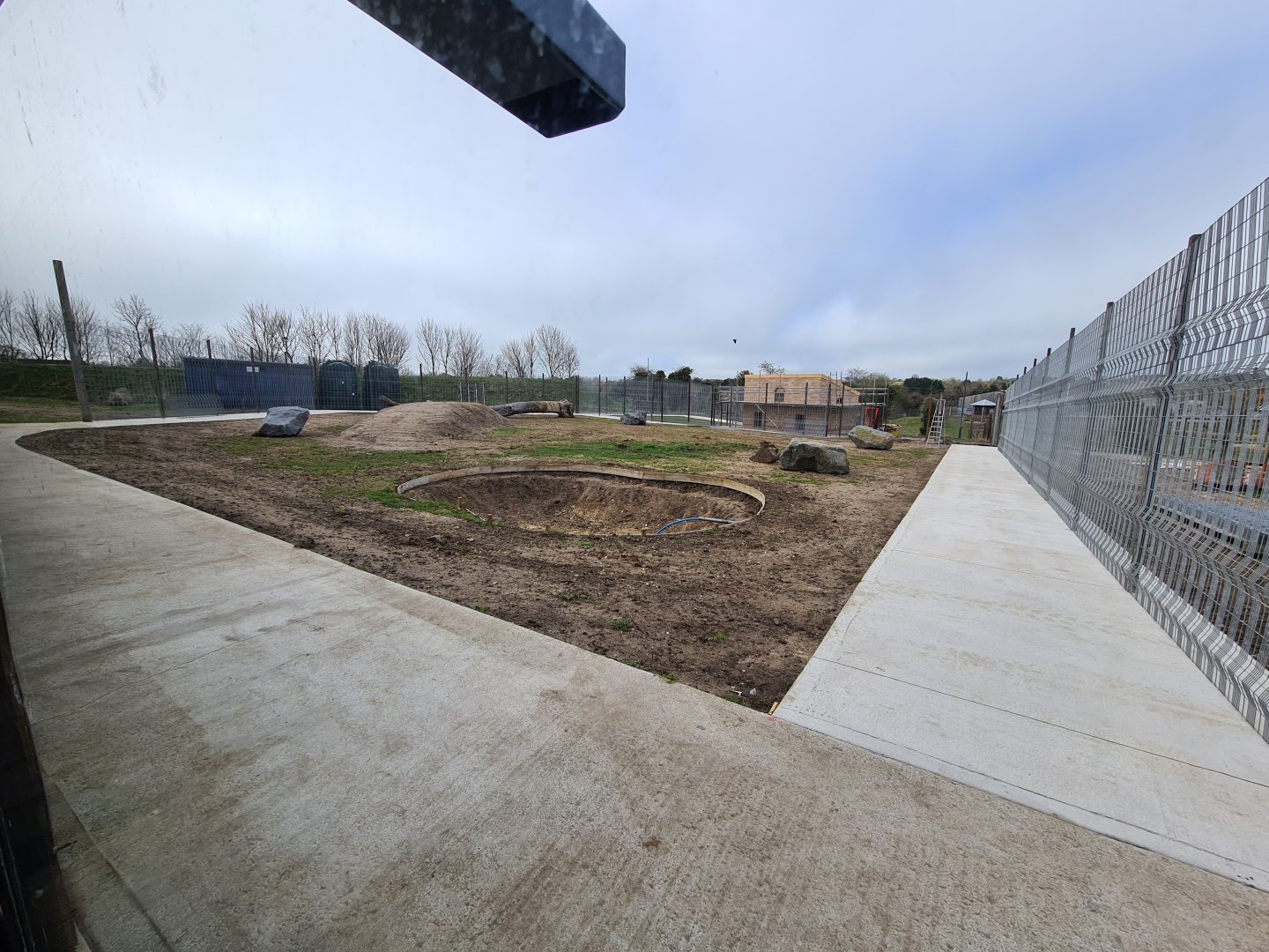 New exhibit under construction, Wolds Wildlife Park