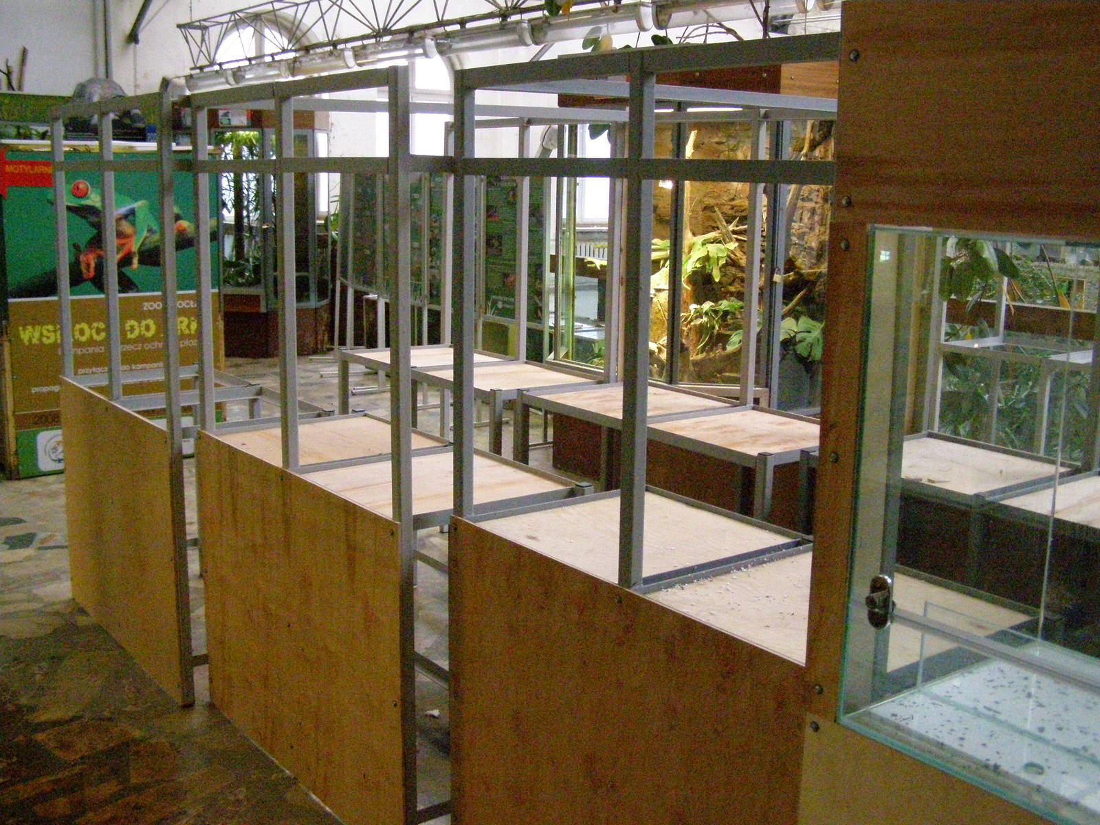 new expositions at Terrarium House - under construction
