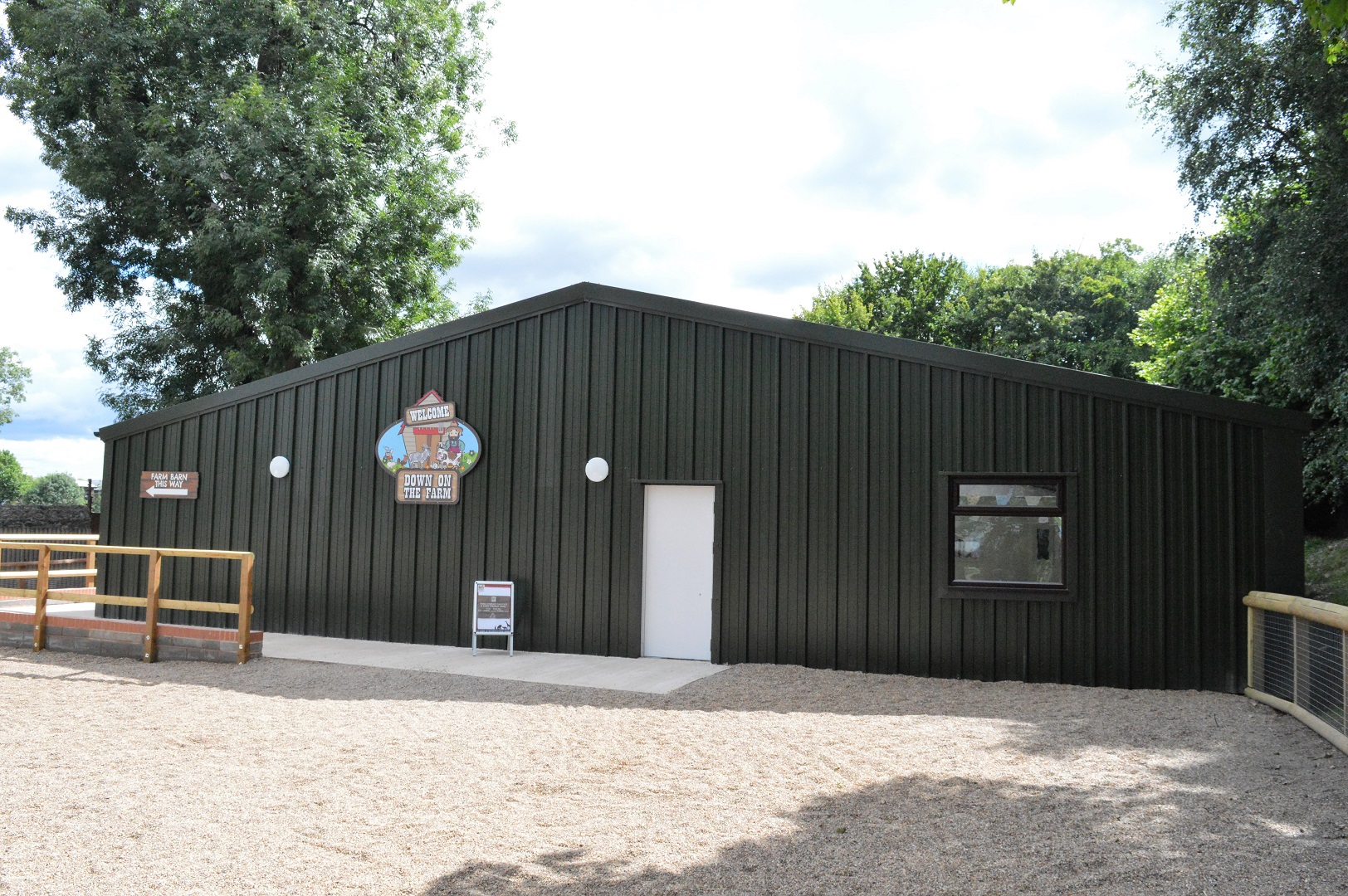 New farm barn exterior