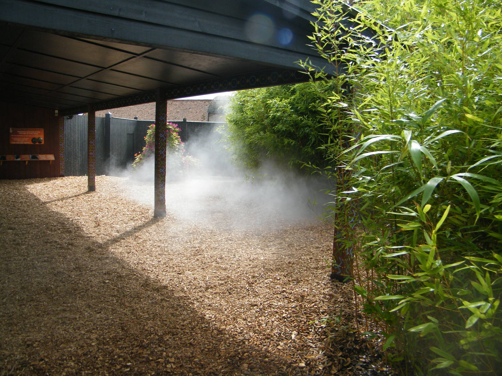 New fog machines in orangutan forest