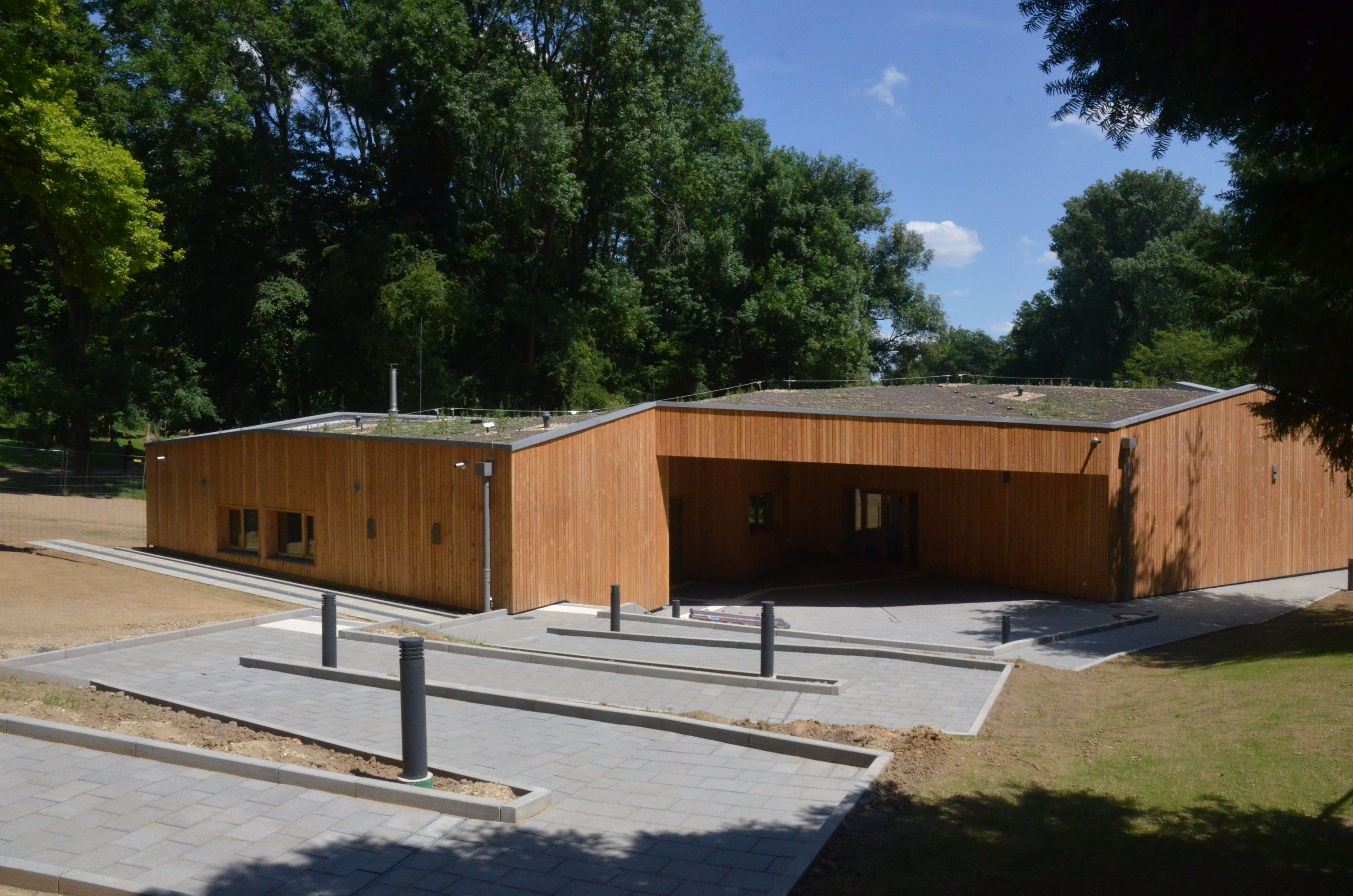 New Forest School Under Construction at Wildpark Grafenberger Wald, 23/06/2019