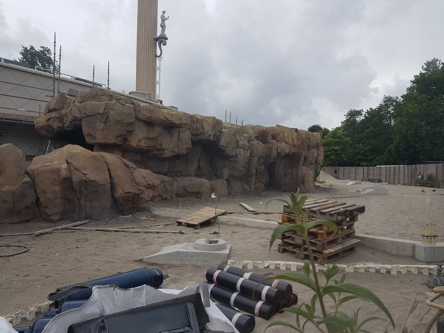 New Gelada-enclosure under construction