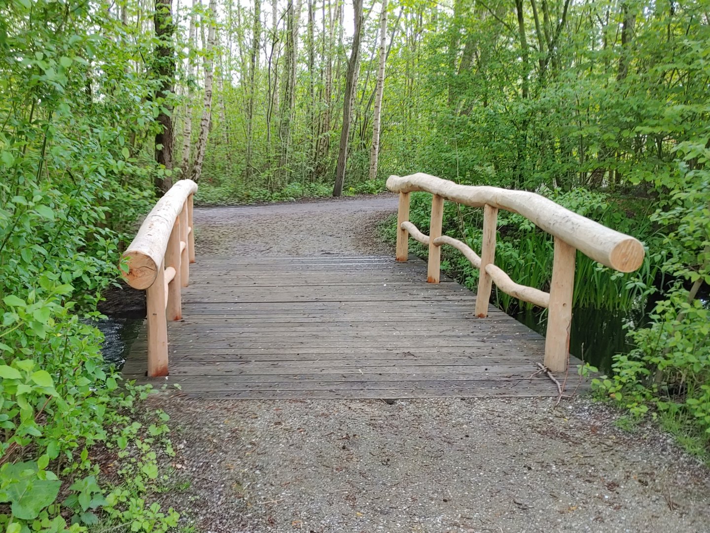 New handrails on the bridges.