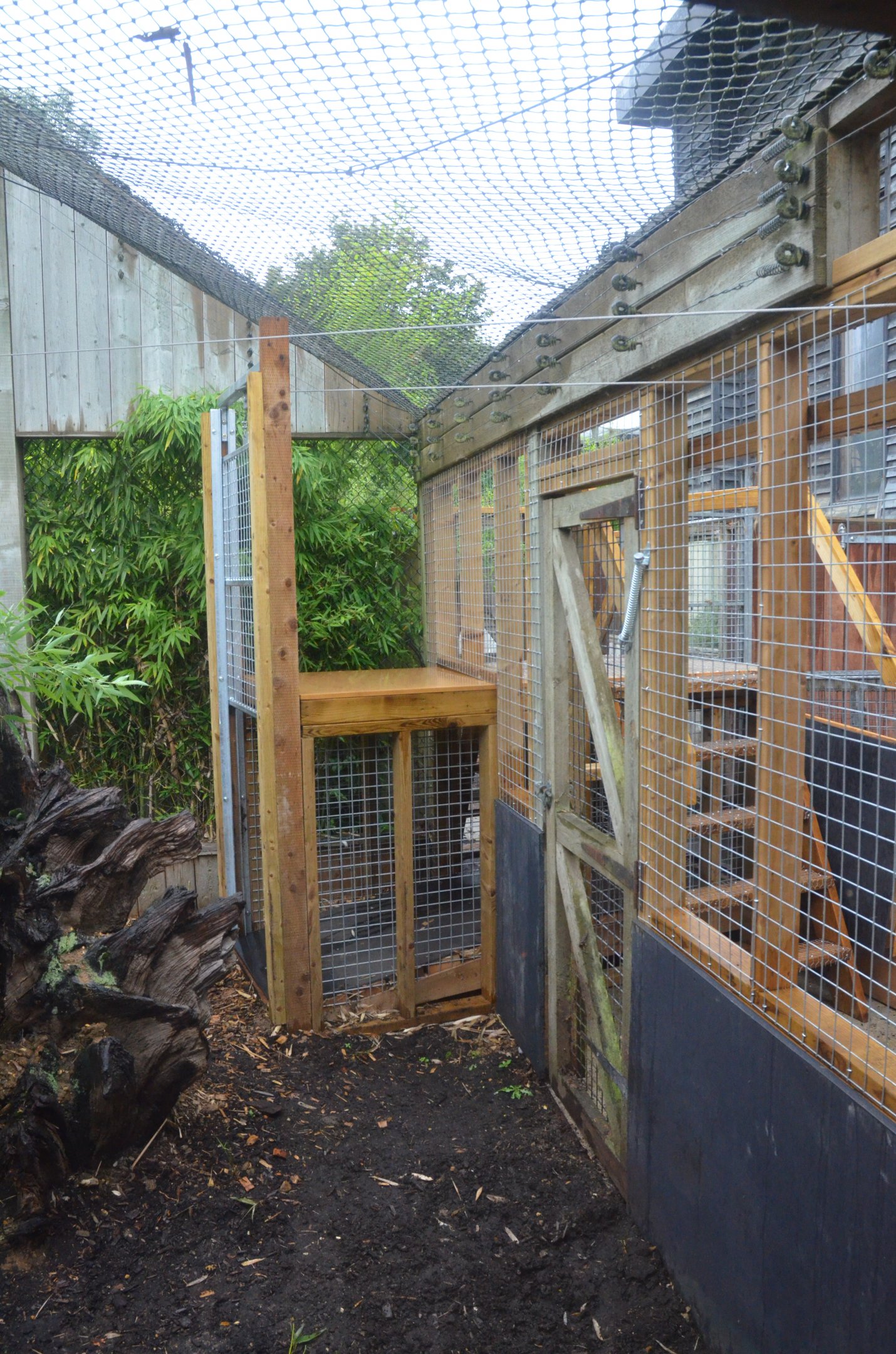 New Hippo Gate to Former Patas Monkey Enclosure at Colchester, 09/09/19