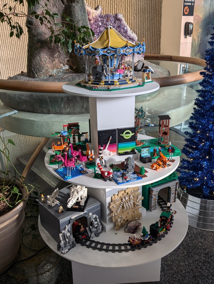 New Lego display in the rotunda
