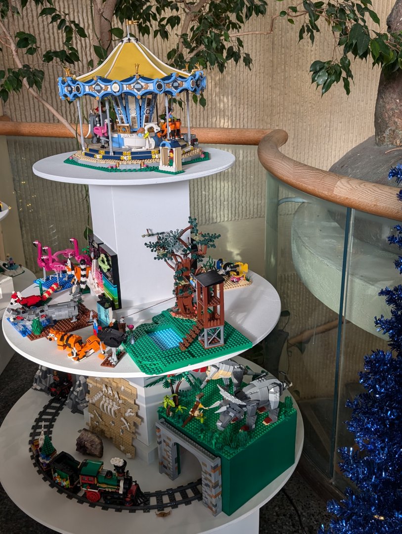 New Lego display in the rotunda