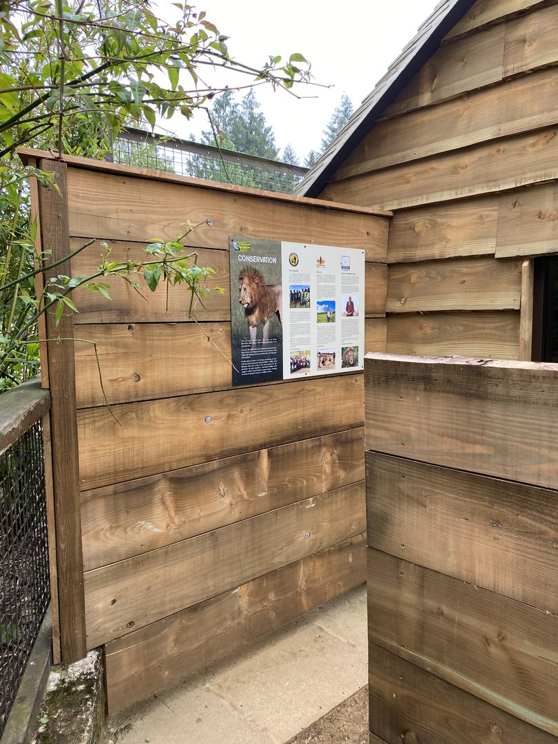 New lion house signage CWP