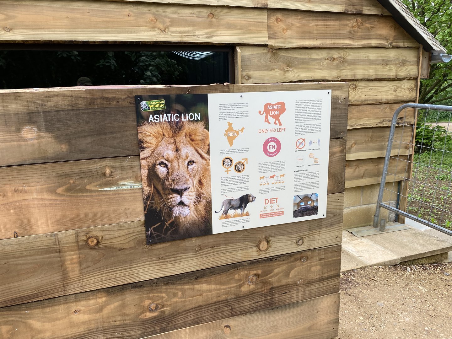 New lion house signage CWP
