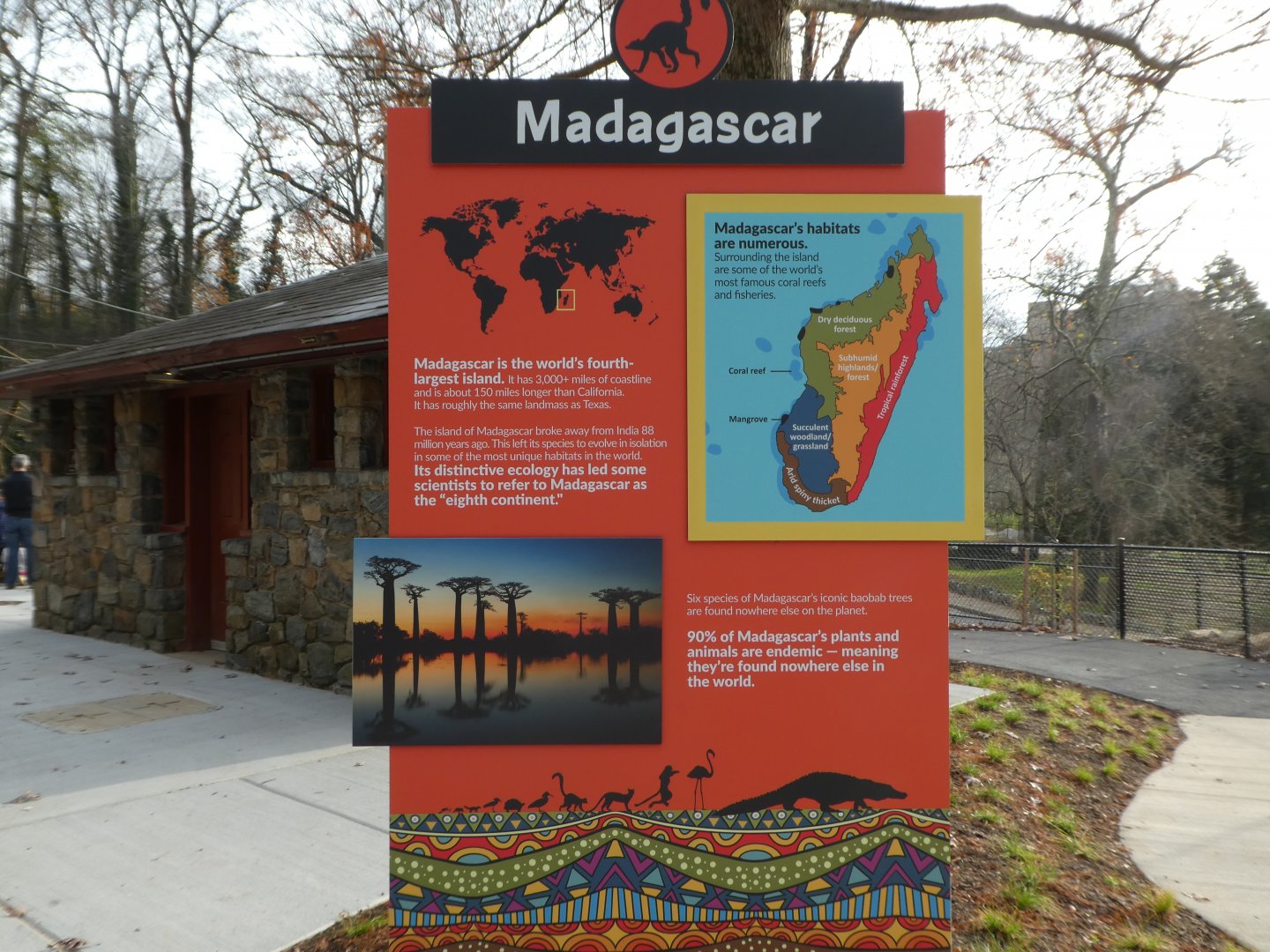 New Madagascar Exhibit - Madagascar Sign