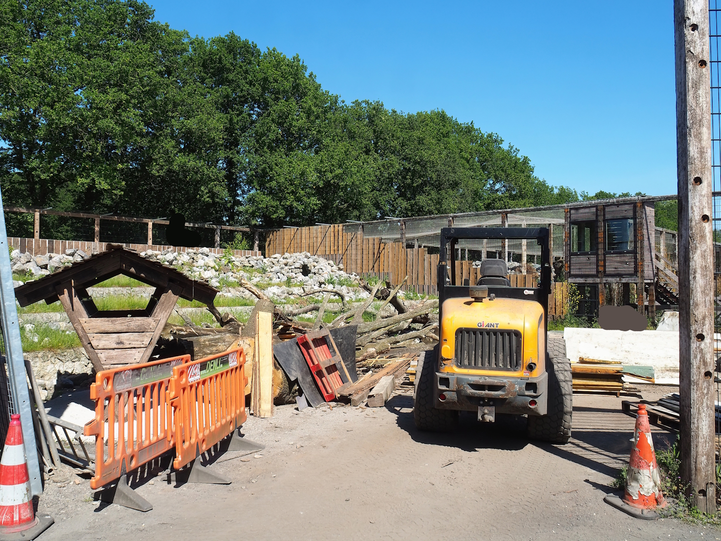 New mountain animal area - Rocky Mountain goat exhibit under construction (Since finished), 2023-05-31