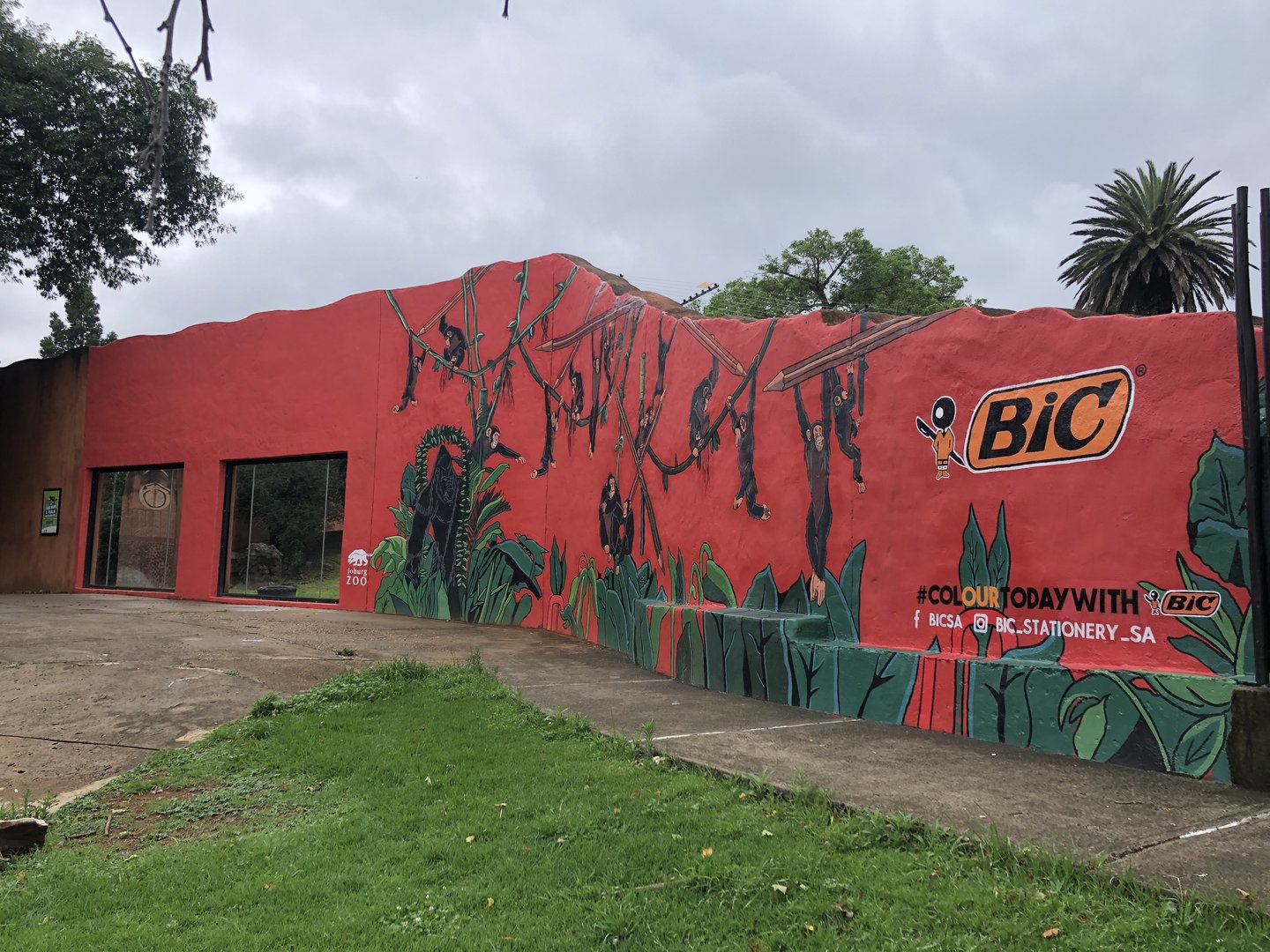 New Mural at the Chimpanzee Enclosure