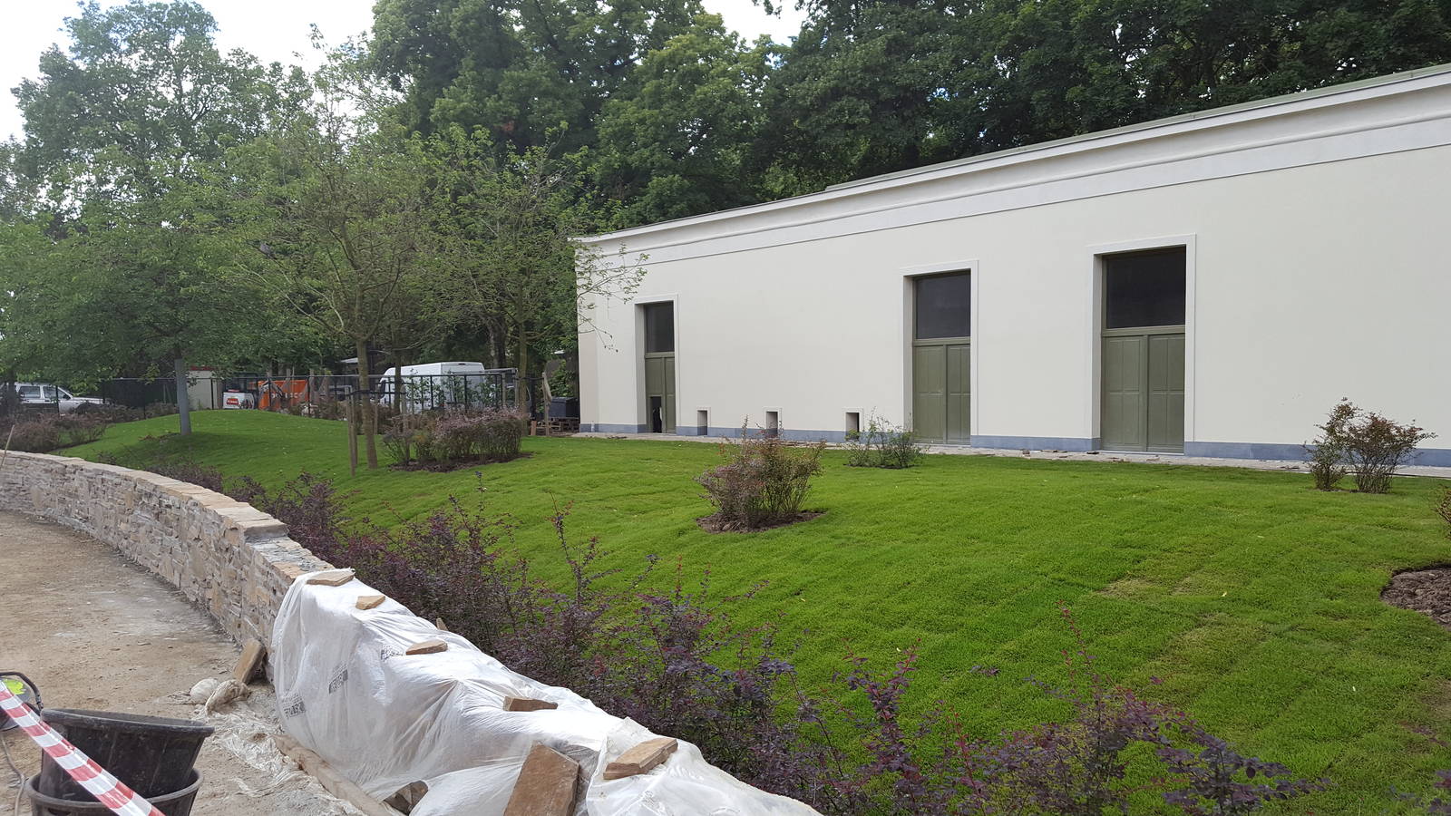 new okapi and duiker enclosure ( under construction)