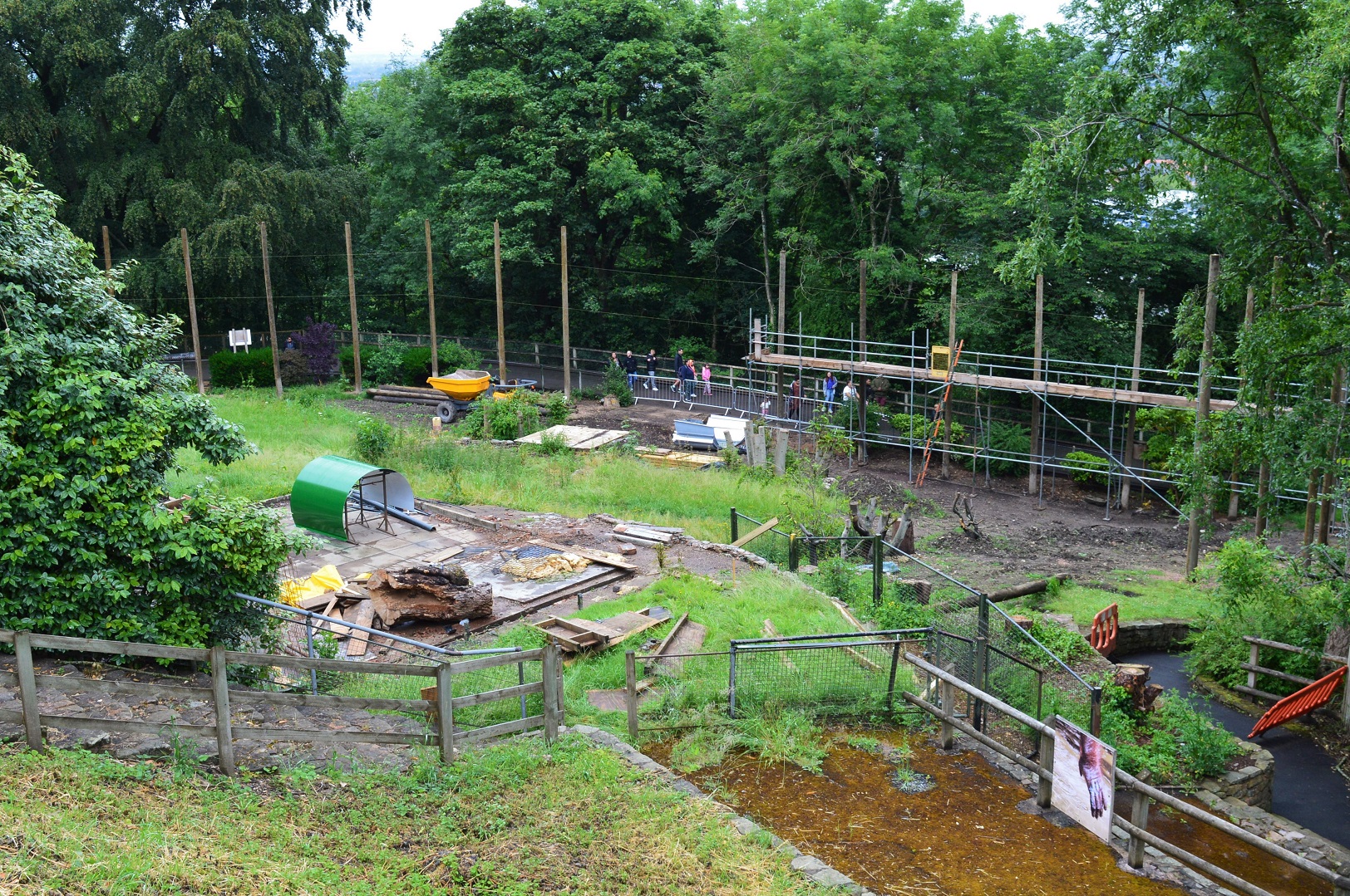 New orang enclosure under construction