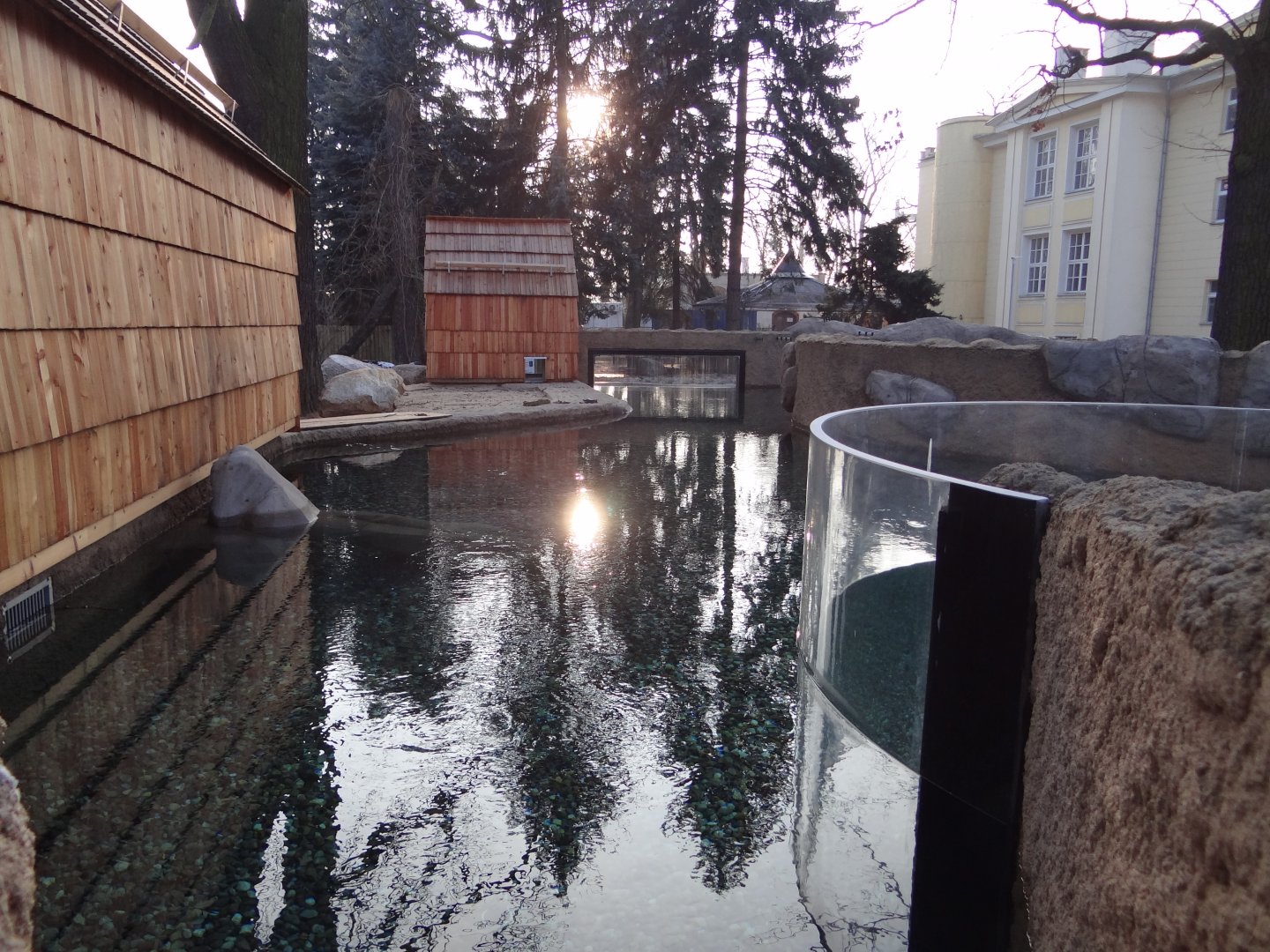 New otter enclosure almost finished