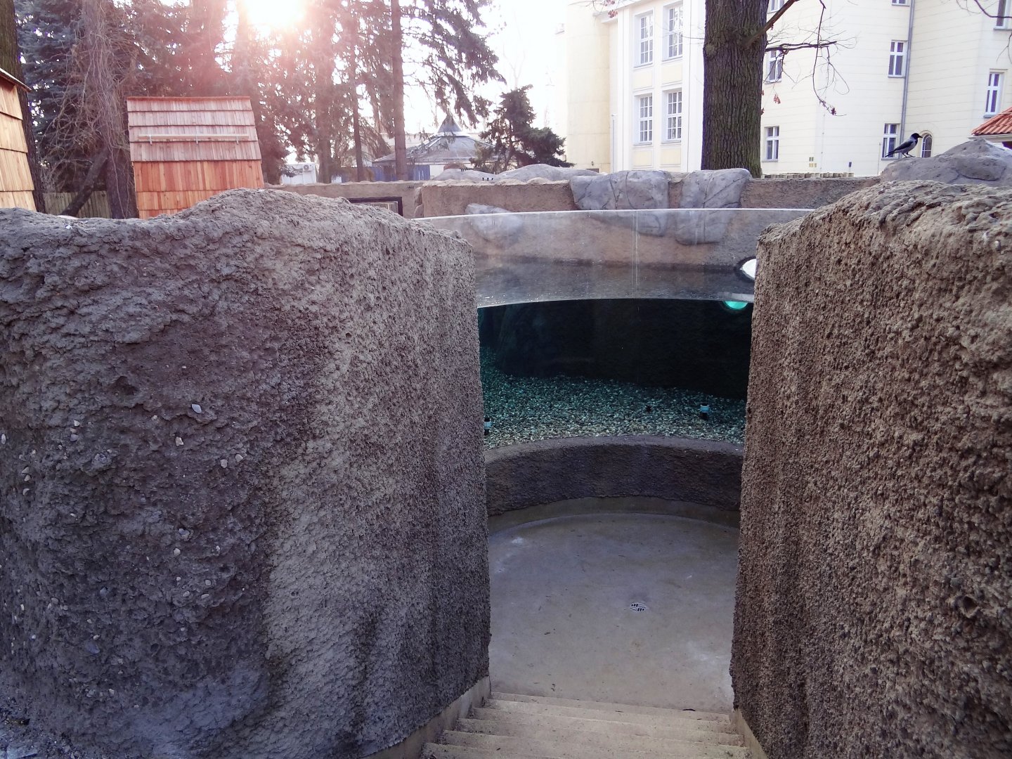 New otter enclosure almost finished