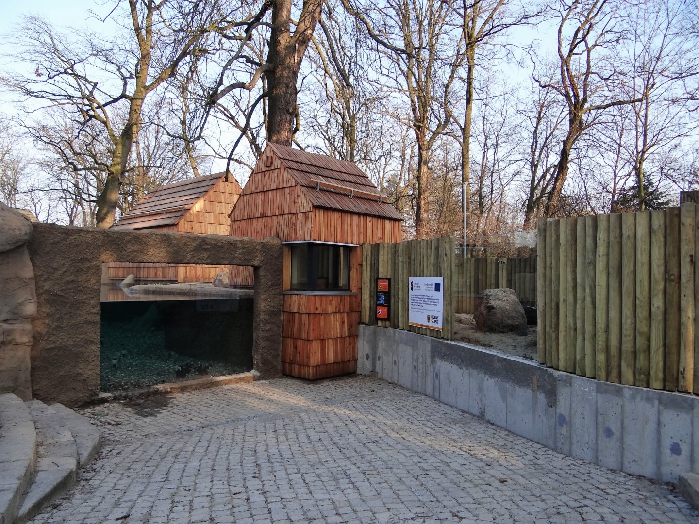 New otter enclosure almost finished