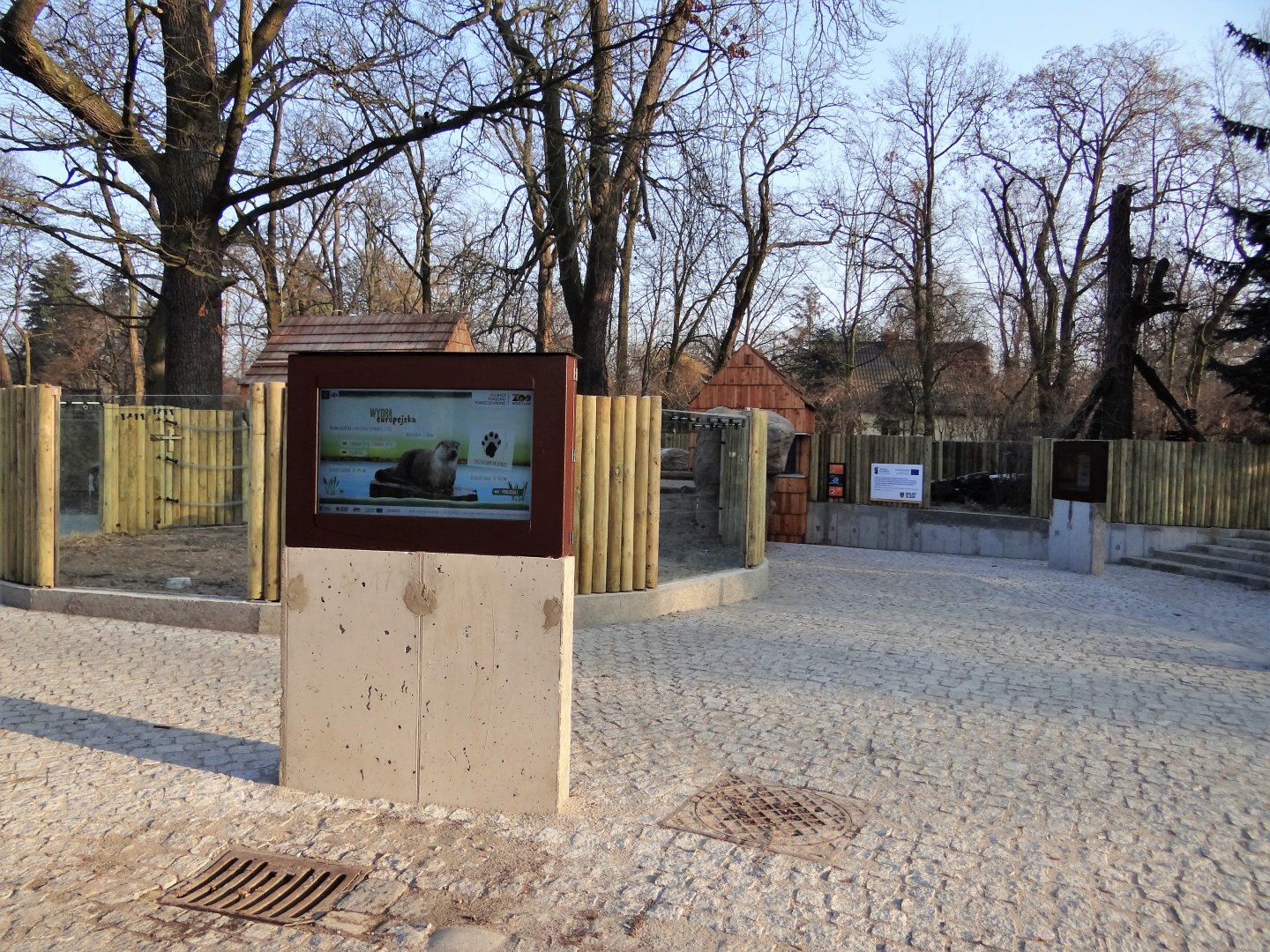 New otter enclosure almost finished