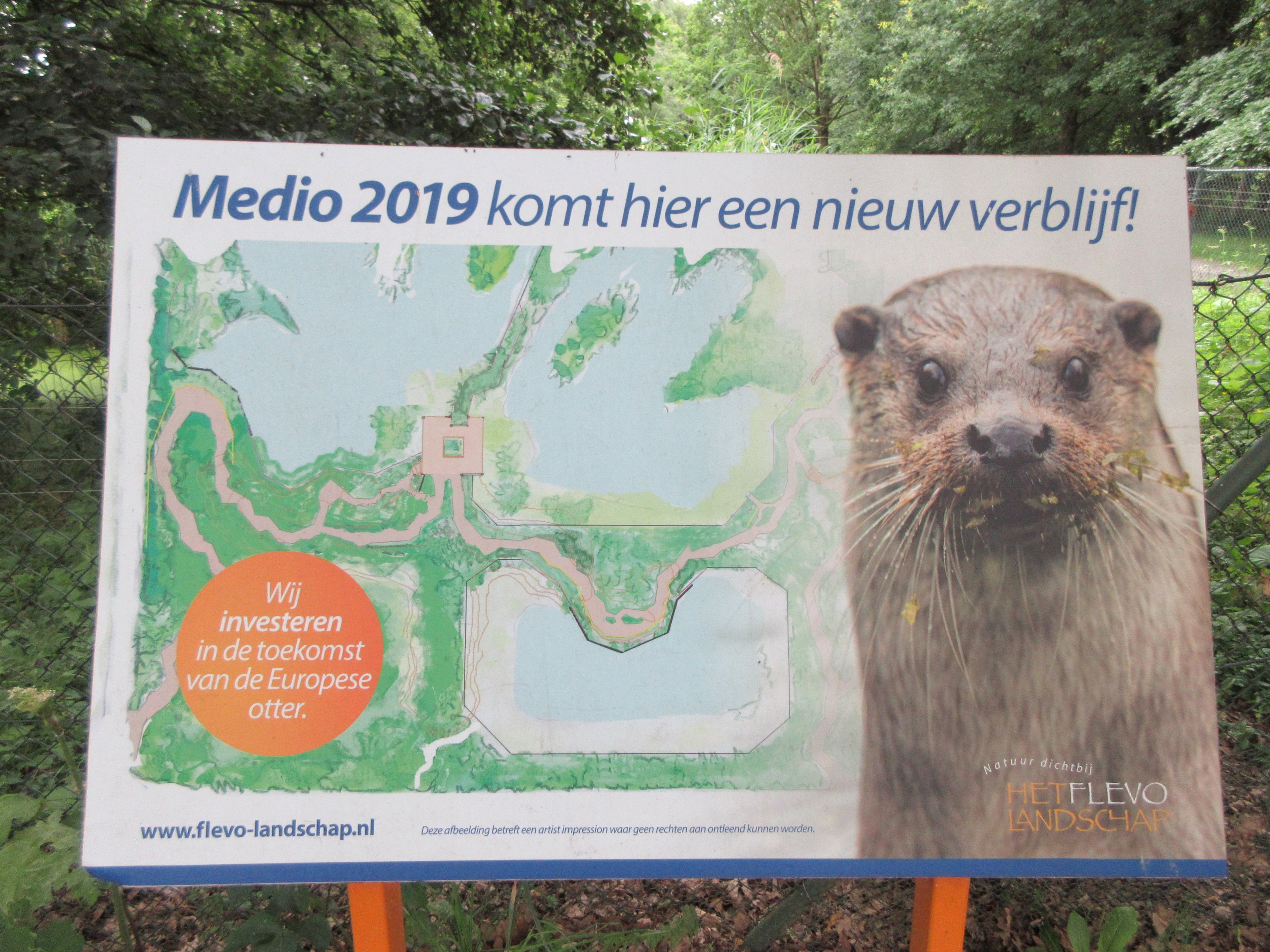 New Otter Sign (perhaps the current 7 exhibits will be condensed to 3 big ones?)