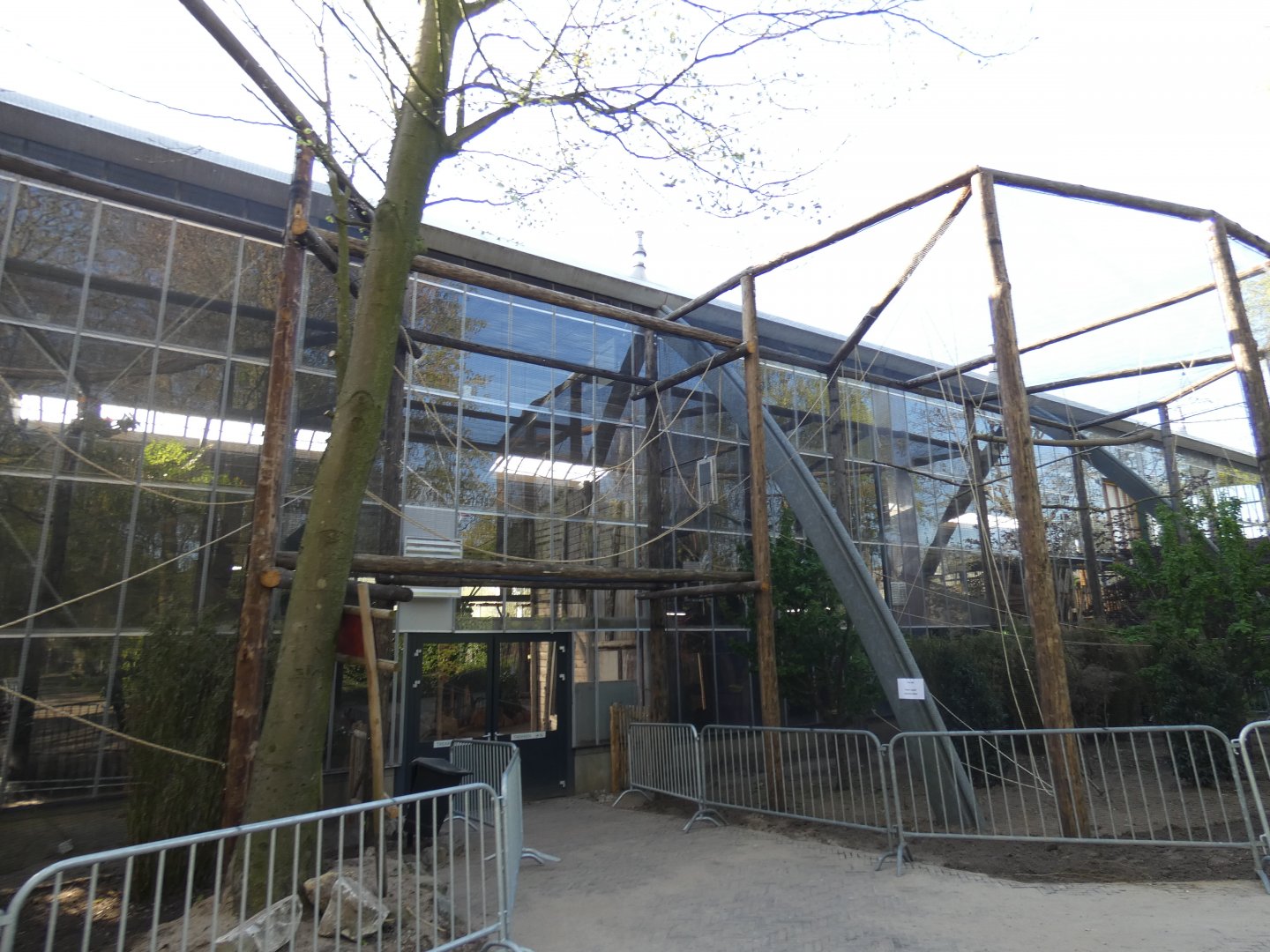 New outdoor enclosures for Squirrel Monkey