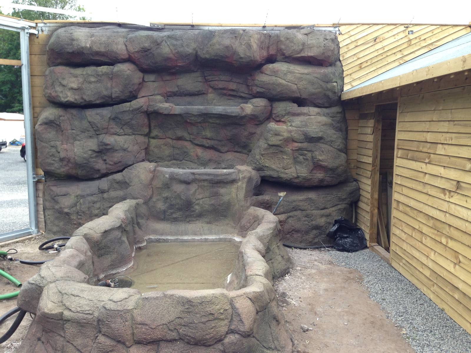 New outdoor exhibit under construction