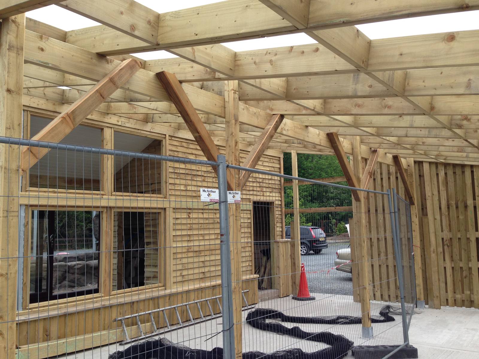 New outdoor exhibit under construction