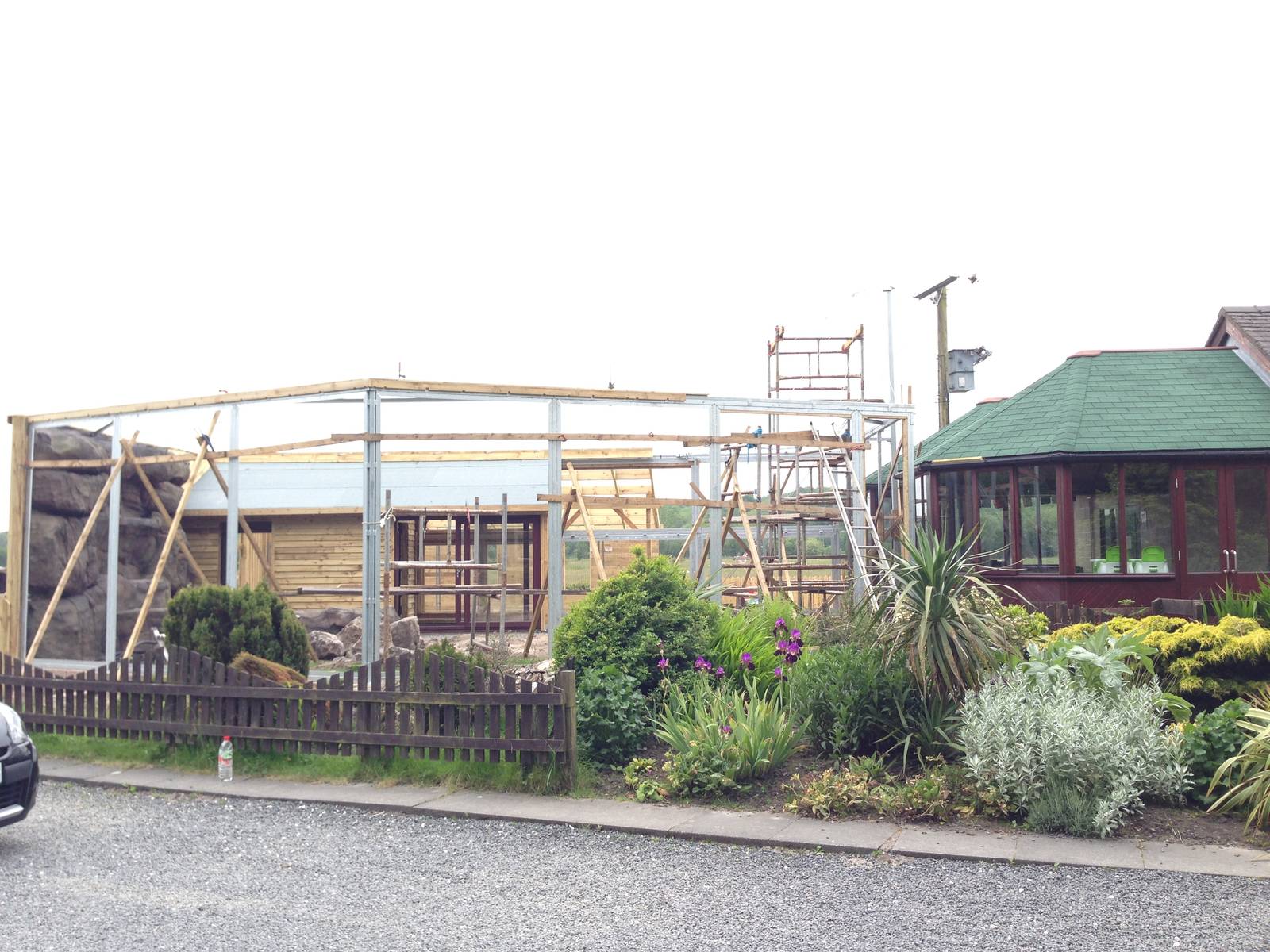 New outdoor exhibit under construction