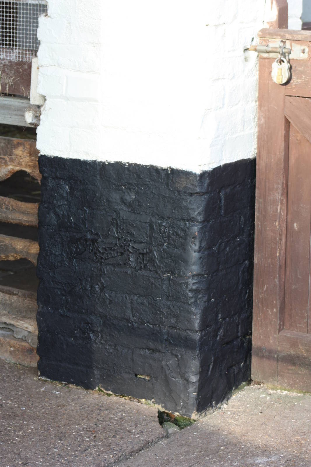 New paintwork in the pig pens, 3rd October 2014