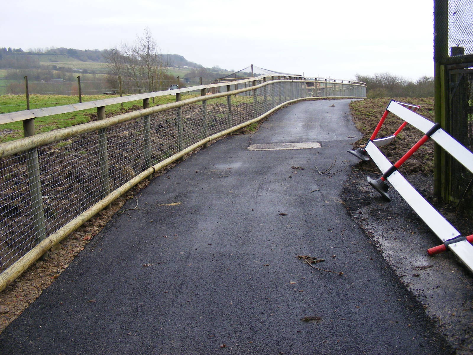 New path at Port Lympne Wild Animal Park, 13 February 2011