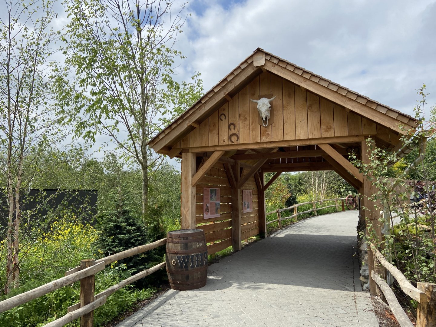 New path to rear of bison paddock