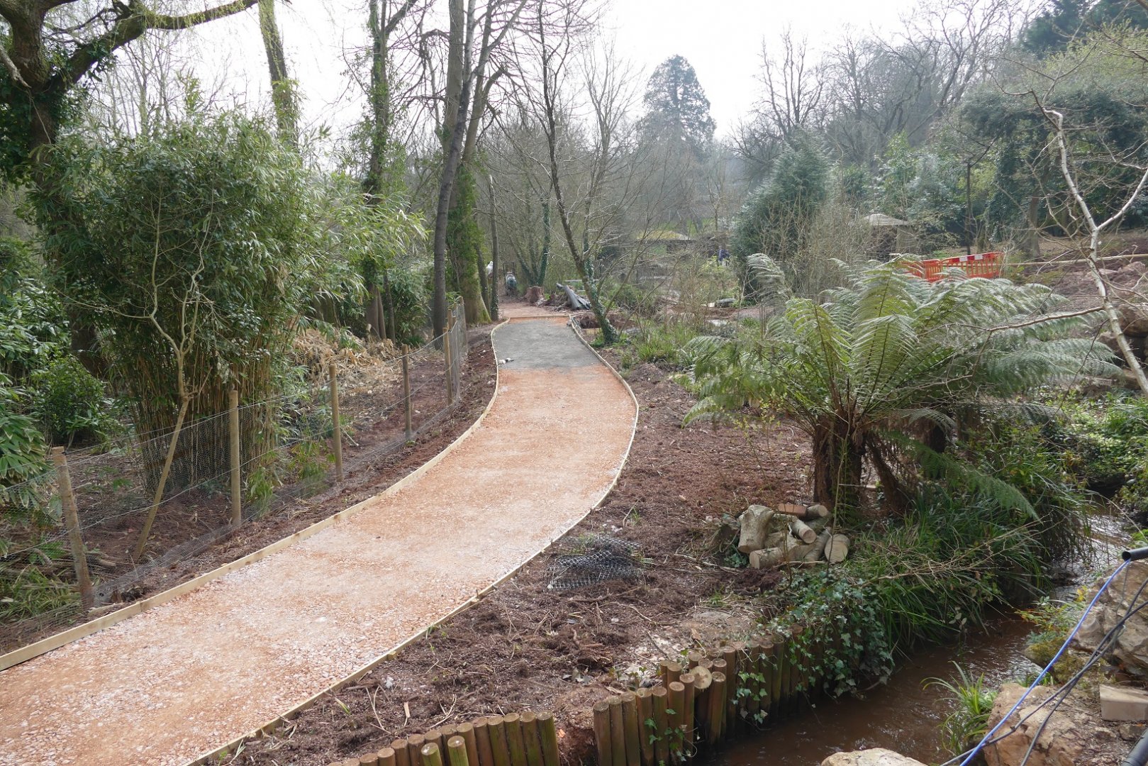New path under construction, March 2022