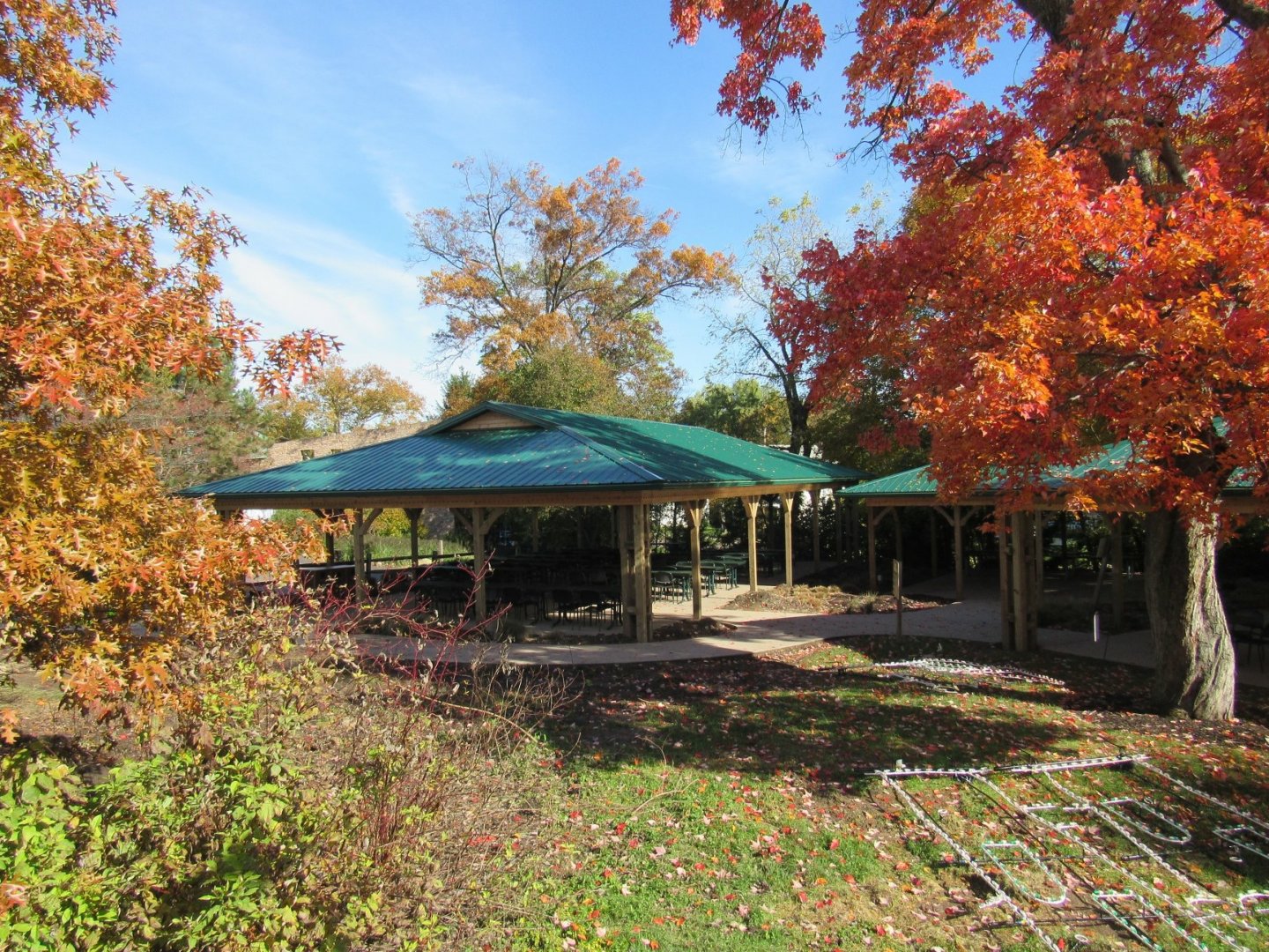 New pavilions in Picnic Place