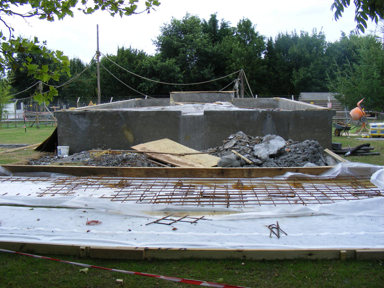 New penguin pool development at Wingham Wildlife Park, 15 August 2010