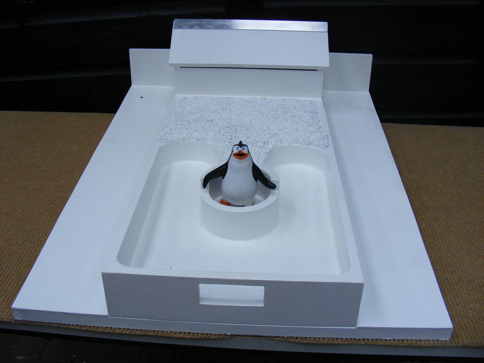 New penguin pool model at Wingham Wildlife Park, 15 August 2010